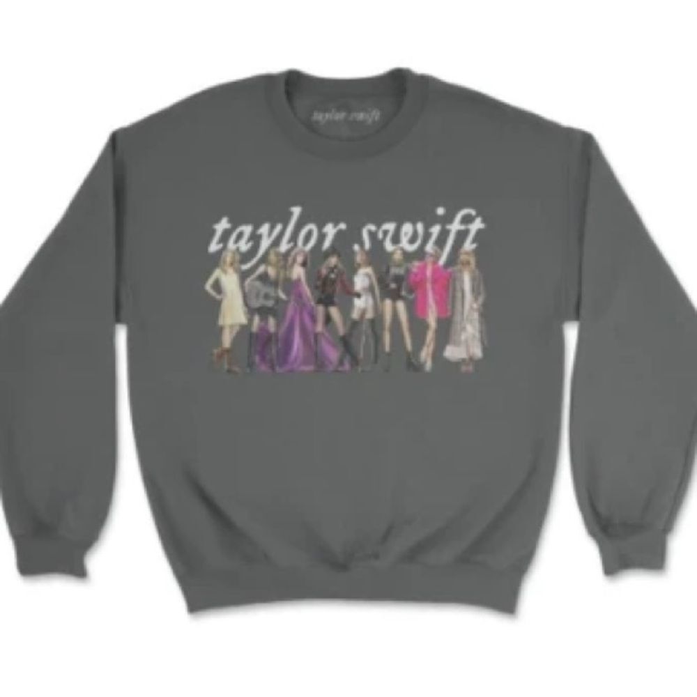Taylor Swift Eras Sweatshirt Gray Folklore